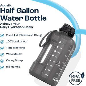 Aquafit 64 oz Water Bottle -w/Star BPA Free